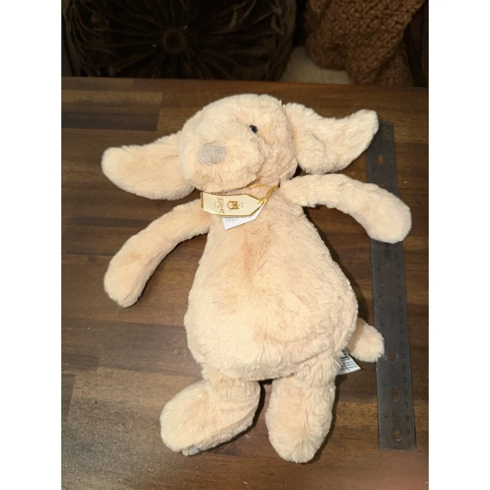 Jellycat ORIGINAL BASHFUL LUXE PUPPY ORLANDO New BNWT Medium Soft Plush Dog Gold